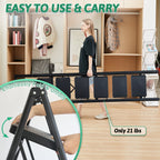 6 Step Ladder with Handrails, Heavy Duty Ladders for Home & Kitchen, Folding Ladder Easy to Store, Tall Ladder for Adults, Anti-Slip & Space-Saving Step Ladder, 330 Lbs Capacity